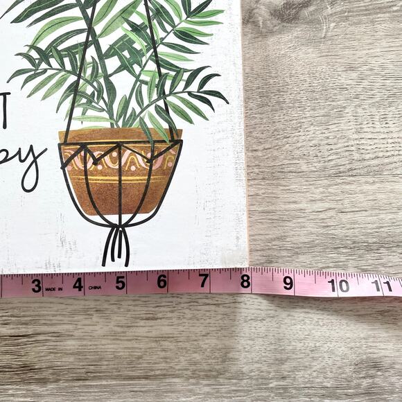 Plant Happy Tabletopper / Wall Frame in White and Pink - Picture 3 of 9